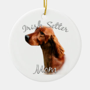 Irish Setter Mum 2 Ceramic Ornament