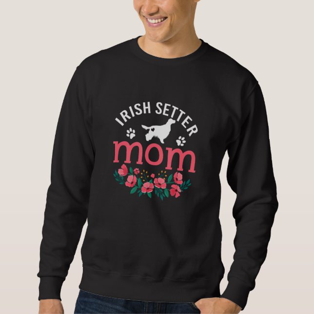 Irish Setter Mum  Womens Cute Dog  Christmas Mum Sweatshirt (Front)