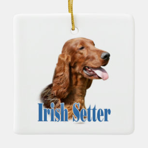 Irish Setter Name Ceramic Ornament