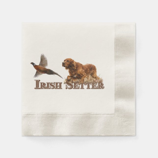 Irish Setter  Napkin (Front)