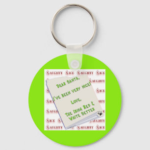 Irish Setter Naughty Nice Key Ring
