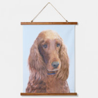 Irish Setter Painting - Cute Original Dog Art