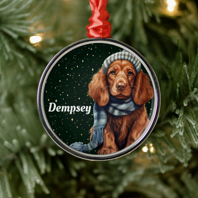 Irish Setter Personalised Christmas Ornament (Tree)