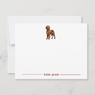 Irish Setter Personalized Note Cards