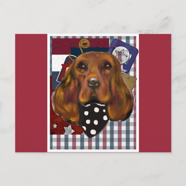 IRISH SETTER POSTCARD (Front)