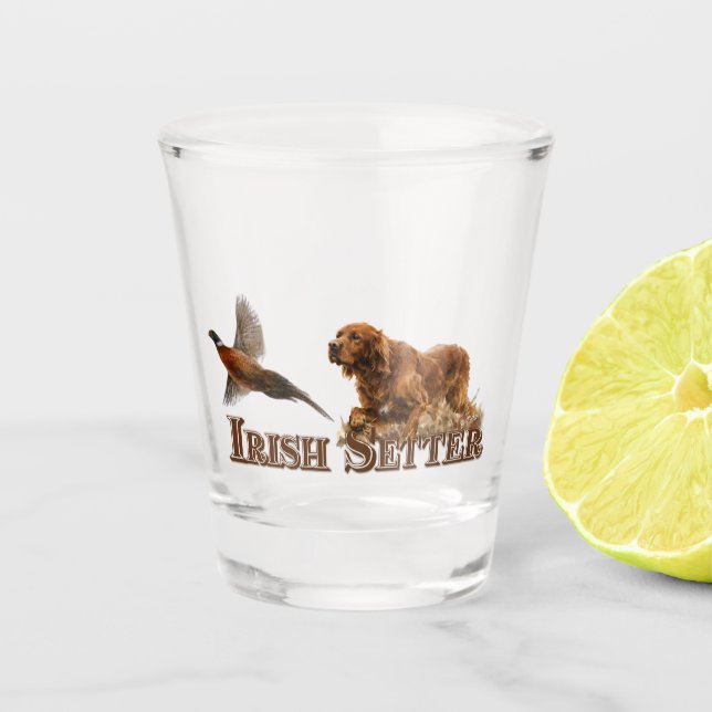 Irish Setter  Shot Glass (Front)