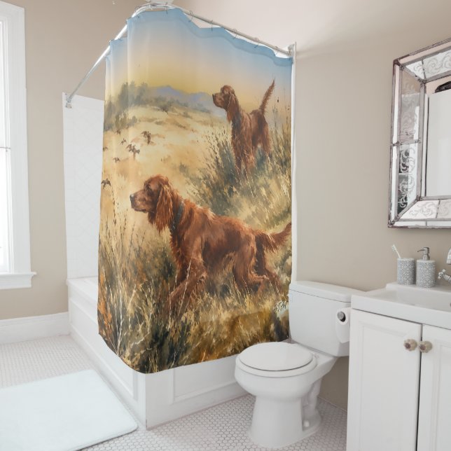  Irish Setter   Shower Curtain (In Situ)