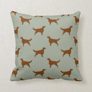 Irish Setter Silhouettes Pattern Cushion
