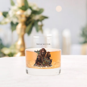 Irish Setter Stemless Wine Glass