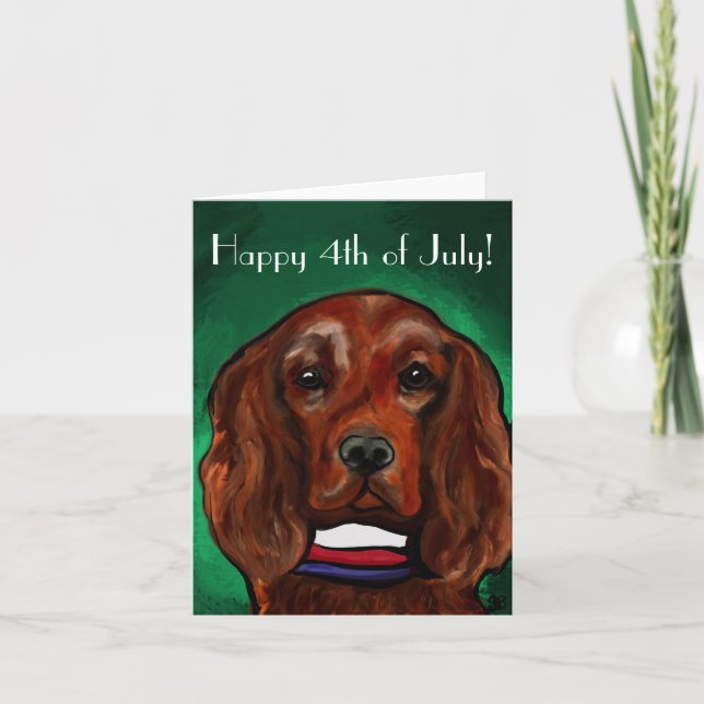 Irish Setter T-Shirt Card (Front)