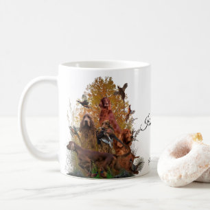 Irish Setter Tapestry Faux Canvas Print Acrylic P Coffee Mug