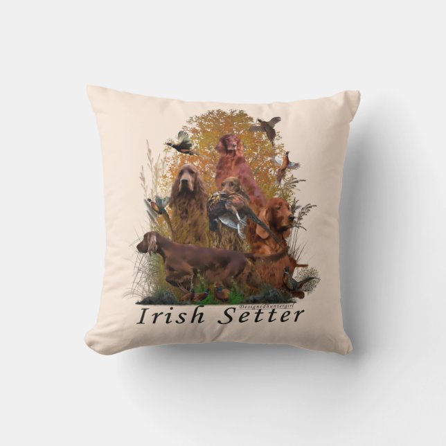 Irish Setter  Tapestry T-Shirt Keychain Button Squ Cushion (Front)