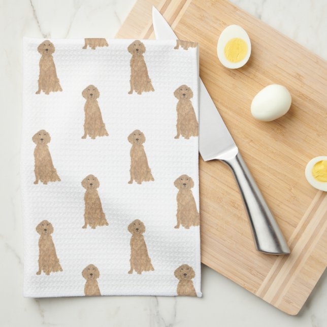 Irish Setter Tea Towel (Quarter Fold)