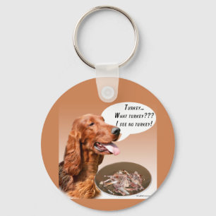 Irish Setter Turkey Key Ring