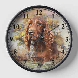 Irish Setter - Ultimate Upland Bird Dog Clock