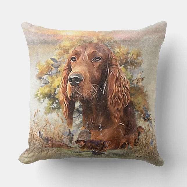 Irish Setter - Ultimate Upland Bird Dog Cushion (Front)