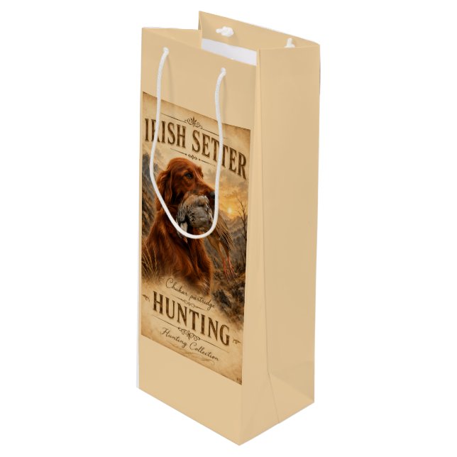  Irish Setter Wine Gift Bag (Front Angled)