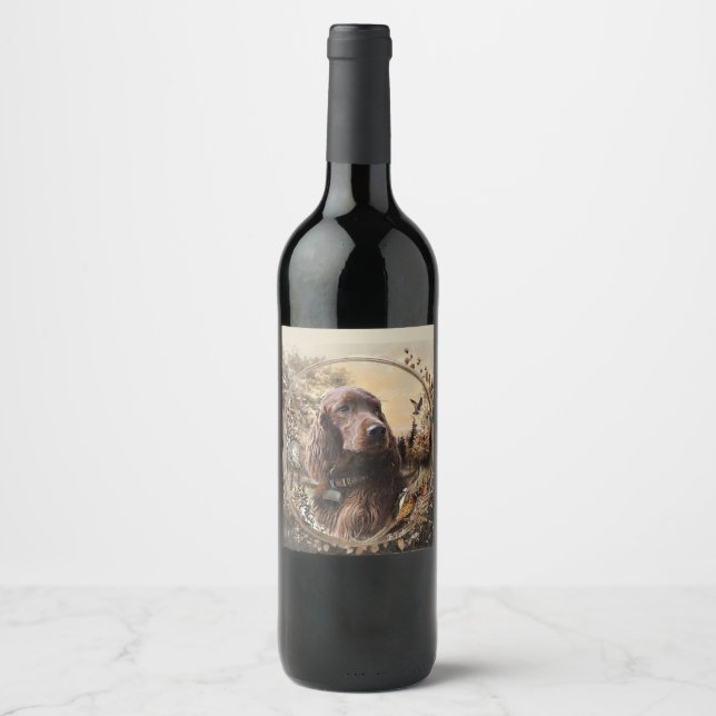  Irish  Setter Wine Label (Front)