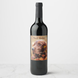  Irish Setter Wine Label