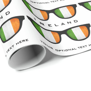 Irish Shades custom text & colour gift wrap