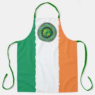 Irish shamrock apron