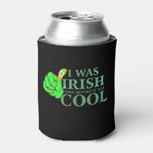 Irish Shamrock Beer Can Cooler   St Patricks Day