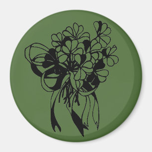Irish Shamrock Bouquet Green St. Patrick's Day  Magnet