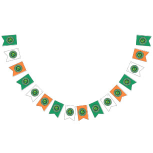 Irish shamrock bunting