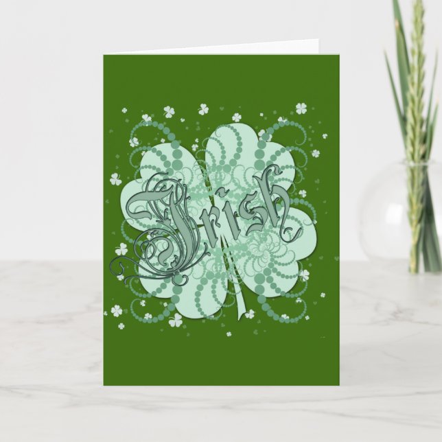 Irish Shamrock Card (Front)