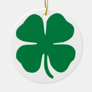 Irish Shamrock Ceramic Tree Decoration