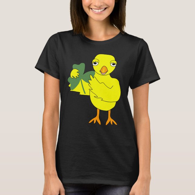 Irish Shamrock Chick T-Shirt (Front)