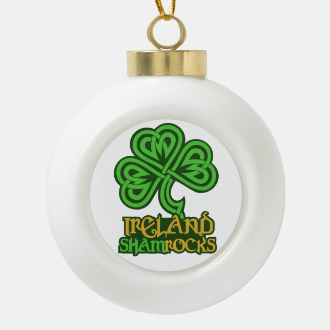 Irish Shamrock Christmas ornament (Front)