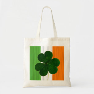 Irish Shamrock Clover St. Patrick Ireland Flag Tote Bag