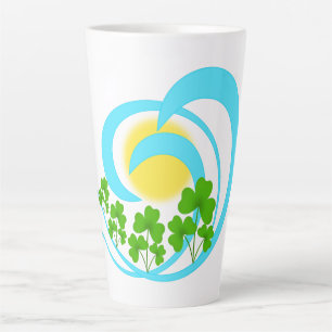 Irish shamrock cross for Saint Patrick’s Day Latte Mug