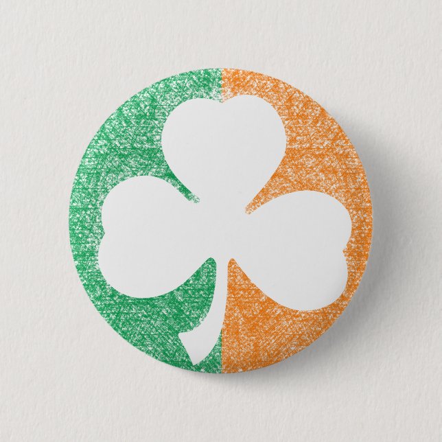 Irish Shamrock custom button (Front)