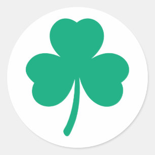 Irish Shamrock custom Classic Round Sticker