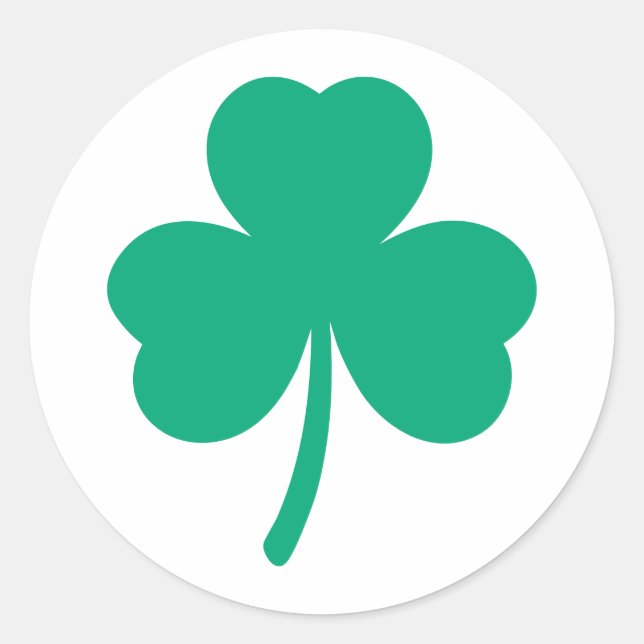 Irish Shamrock custom  Classic Round Sticker (Front)