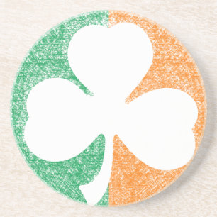 Irish Shamrock custom coaster