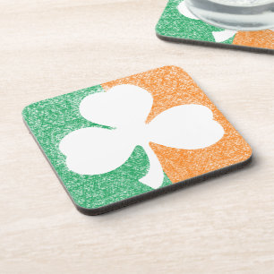 Irish Shamrock custom coasters