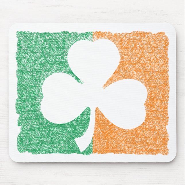 Irish Shamrock custom mousepad (Front)