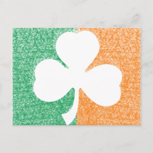 Irish Shamrock custom postcard