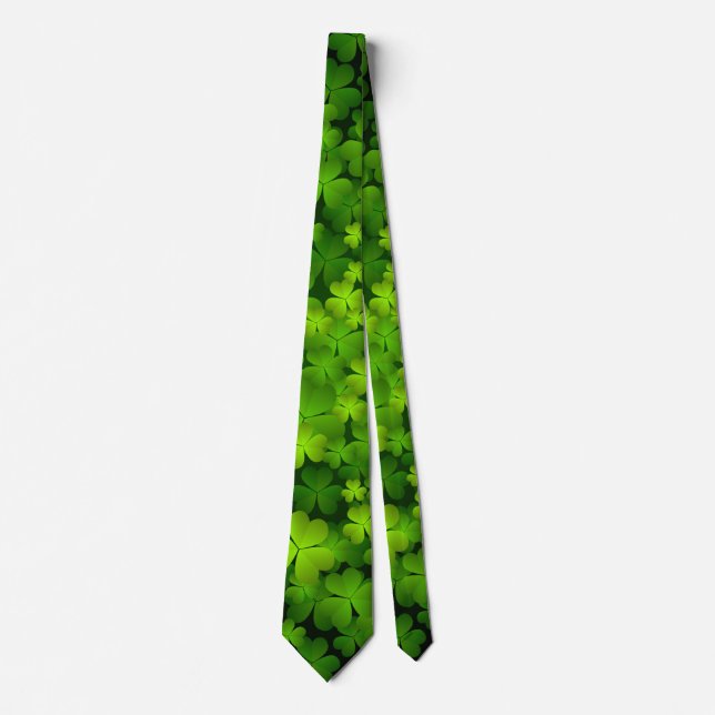 Irish Shamrock Double Sided Tie (Front)