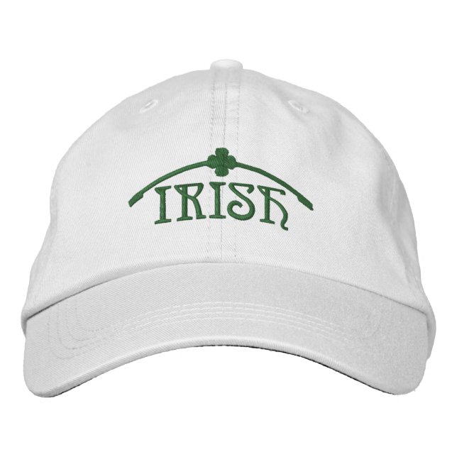 Irish Shamrock Embroidered Hat (Front)