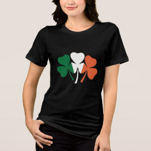 Irish Shamrock Flag Tri-Blend Shirt