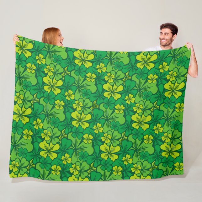 Irish - Shamrock Fleece Blanket (In Situ)