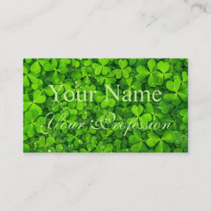 Irish Shamrock Floral Appointment Reminder Card