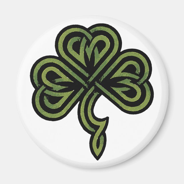 Irish Shamrock Gift Magnet (Front)