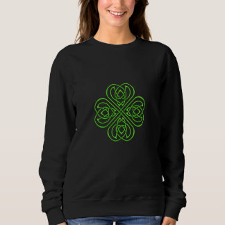 Irish Shamrock - Green Celtic Knotwork Sweatshirt