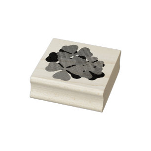 Irish shamrock, green shamrock, Irish clover Rubber Stamp