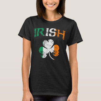 Irish Shamrock Ireland Flag St Patricks Day  T-Shirt
